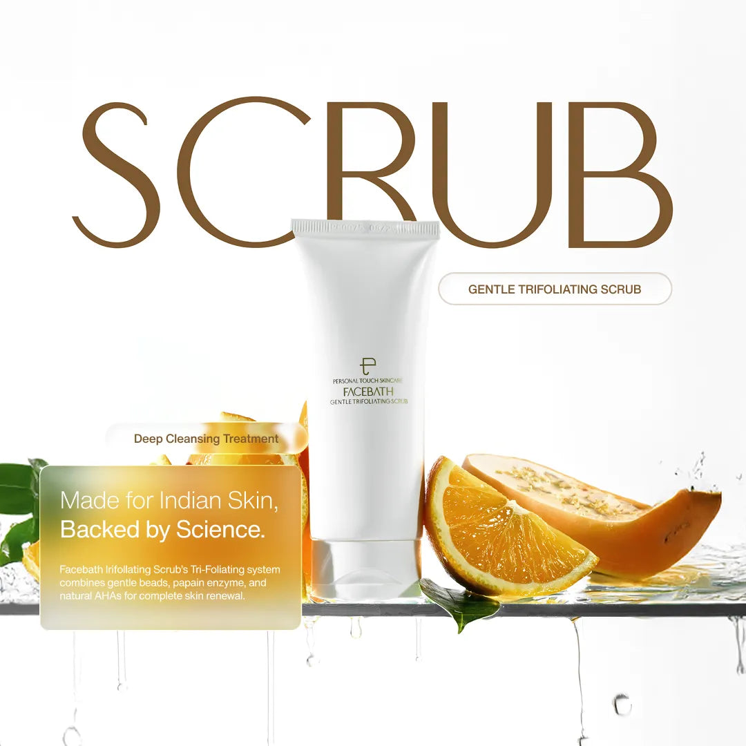 Combo of Clay Mask, Face Scrub & 2 x Feel Me Mini Towels