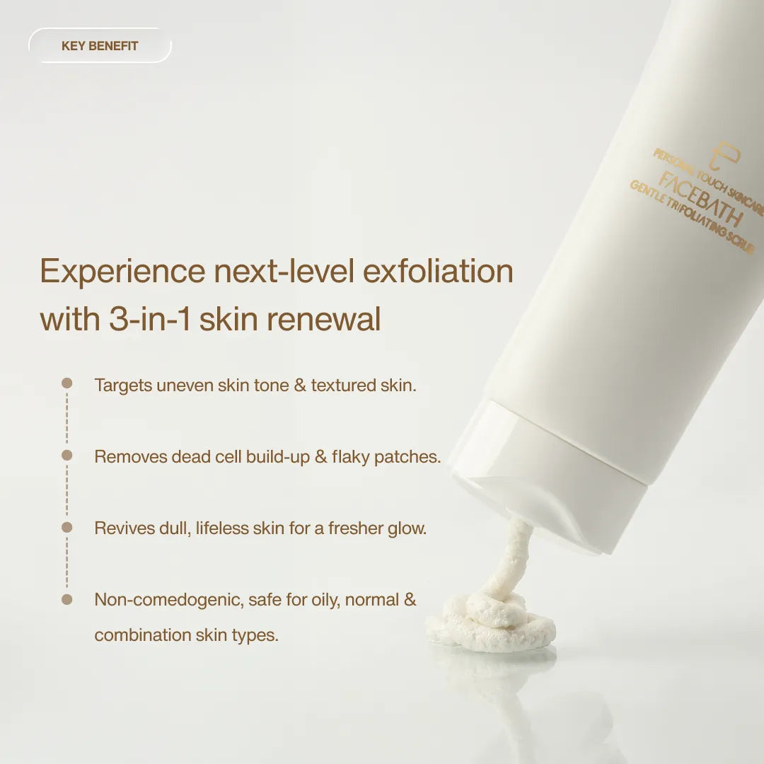 Facebath Gentle Trifoliating Scrub 50g + Surprise Gift 🎁