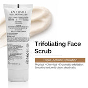 Facebath Gentle Trifoliating Scrub with AHAs + Milk Peptides 50 g