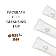 Facebath (1 x 100ml, 2 x 50ml) Deep Cleansing Facewash Trio | All Skin Types Niacinamide Pigmentation Correction - Oily, Normal & Combination Skin