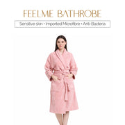 Feel Me Premium Microfiber Bathrobe - Ultra-Soft Quick-Dry Luxury Bath Robe