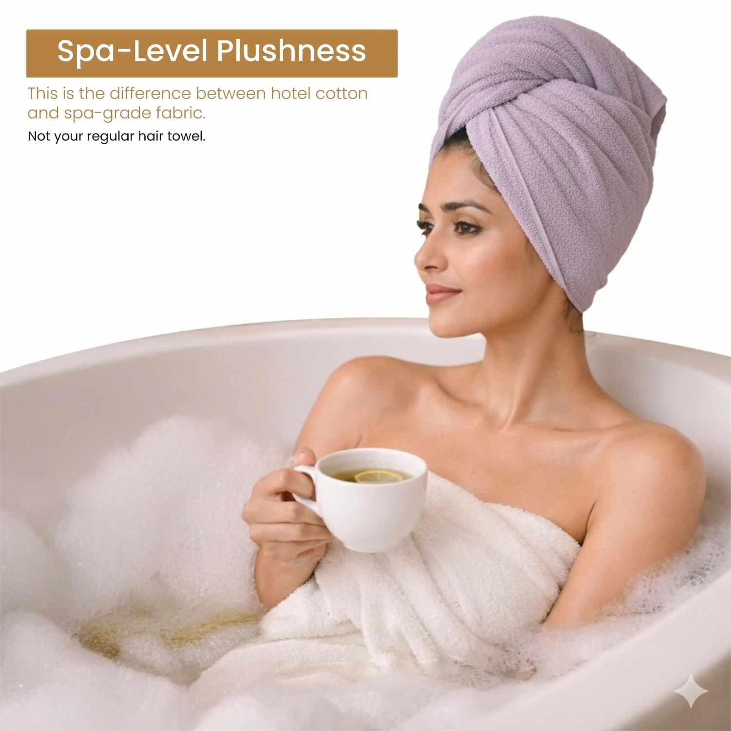 Feel Me Microfiber Hair Wrap - Quick-Dry, Soft & Anti-Frizz