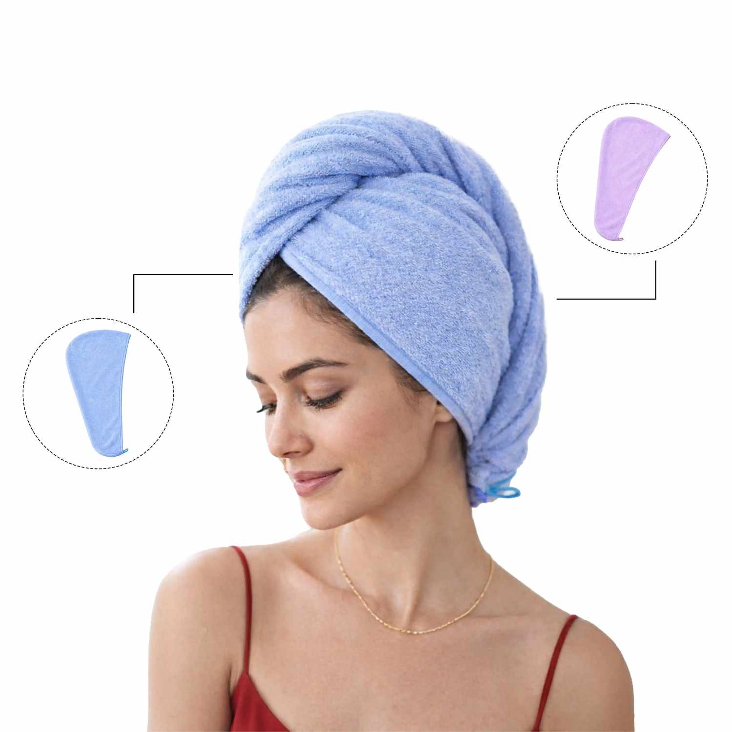 Feel Me Microfiber Hair Wrap - Quick-Dry, Soft & Anti-Frizz