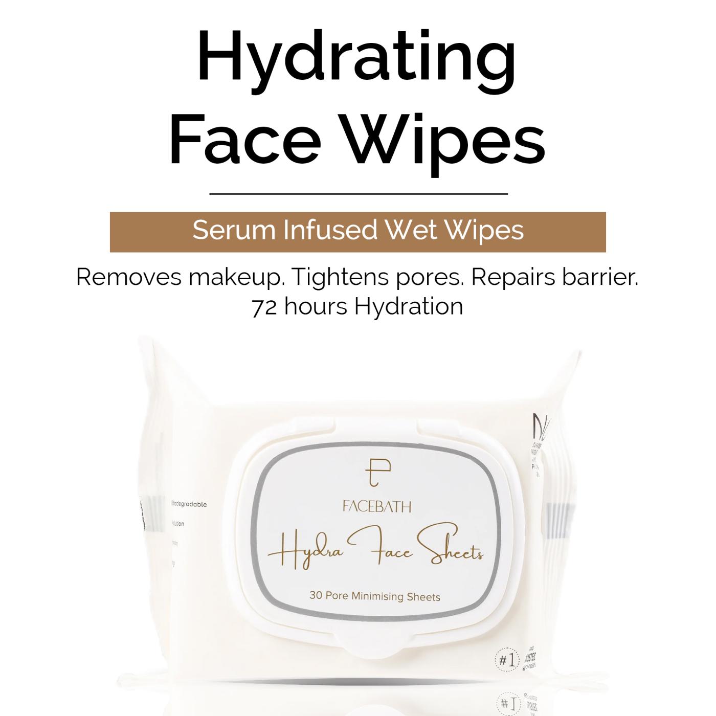 Hydra Facial Hydrating Wipes 30 Sheets