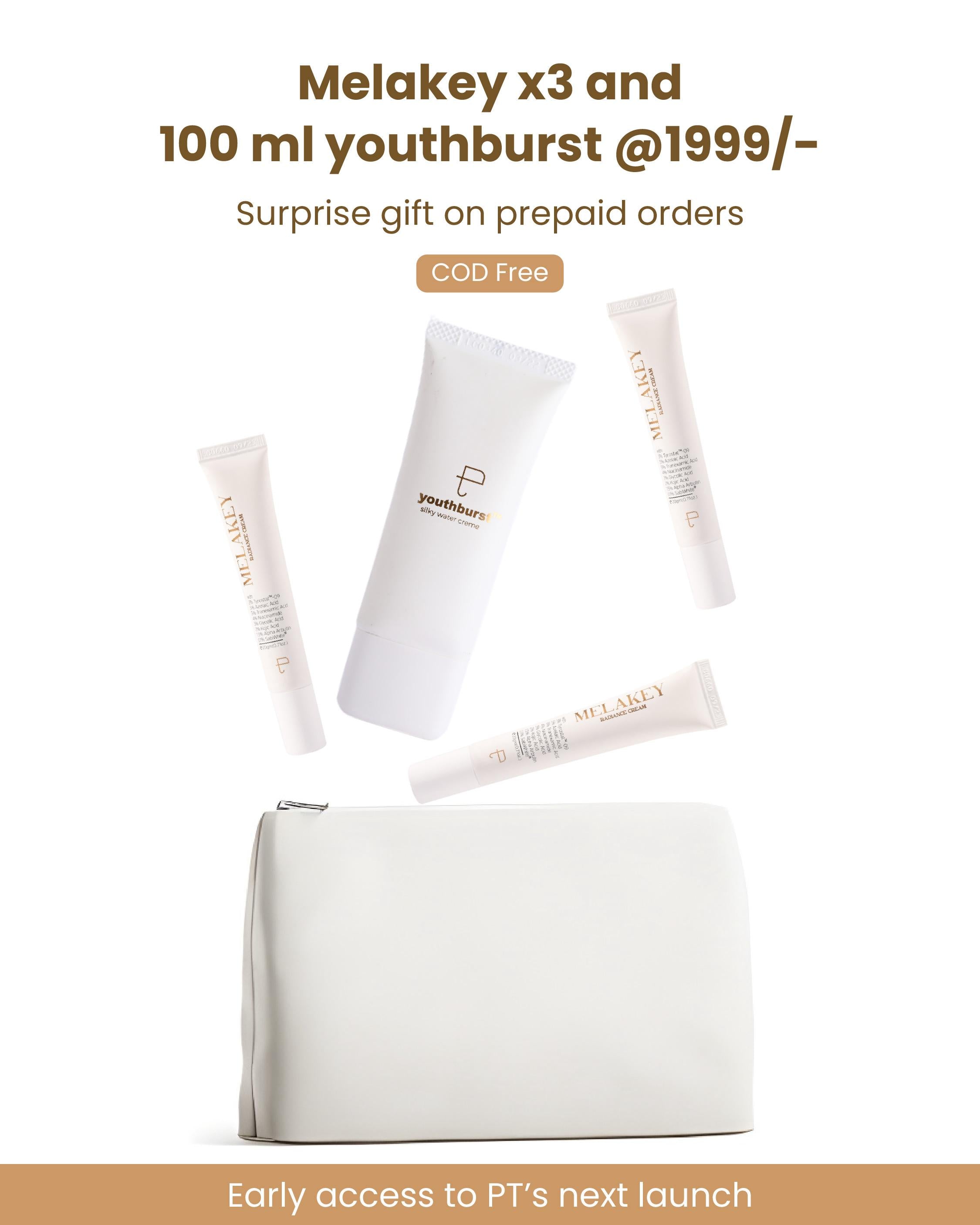 Combo of 3 x Melakey & 1 x Youthburst (100ml) at 1999/-