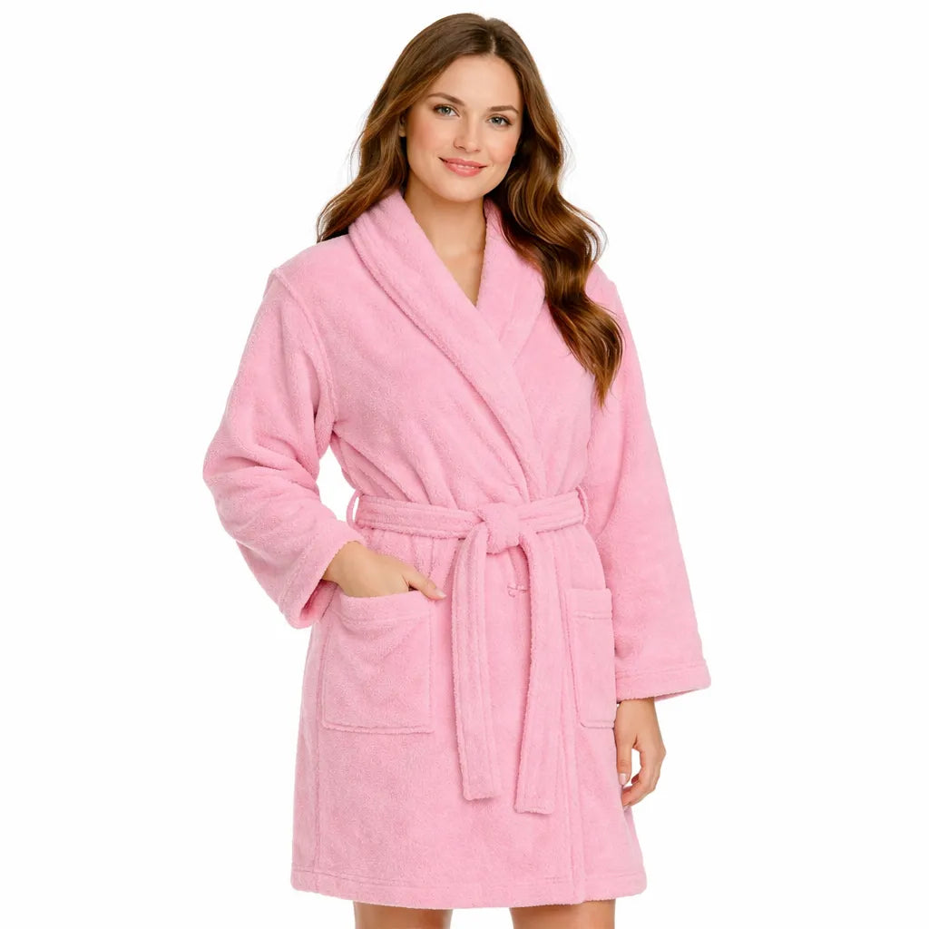 Feel Me Premium Microfiber Bathrobe - Ultra-Soft Quick-Dry Luxury Bath Robe
