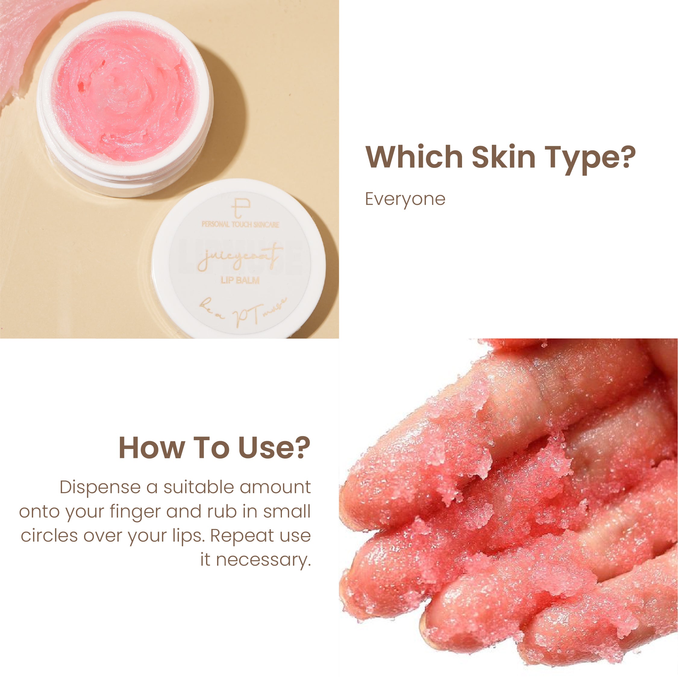 Juicycoat Lipbalm With Squalane | Jojoba Oil | Cocoa Butter | Rice Oil USA Patented | 15g