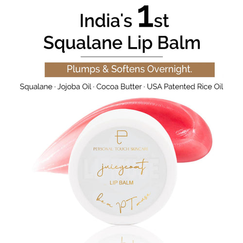 Juicycoat Lipbalm With Squalane | Jojoba Oil | Cocoa Butter | Rice Oil USA Patented | 15g