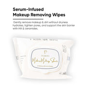 Makeup Melting Skin Care Wipes 10 Sheets Pack - World's First Serum Infused Makeup Remover With Hyaluronic Acid