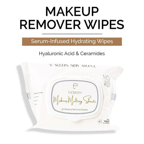 Makeup Removing Wipes with Hyaluronic Acid Serum 30 Sheets