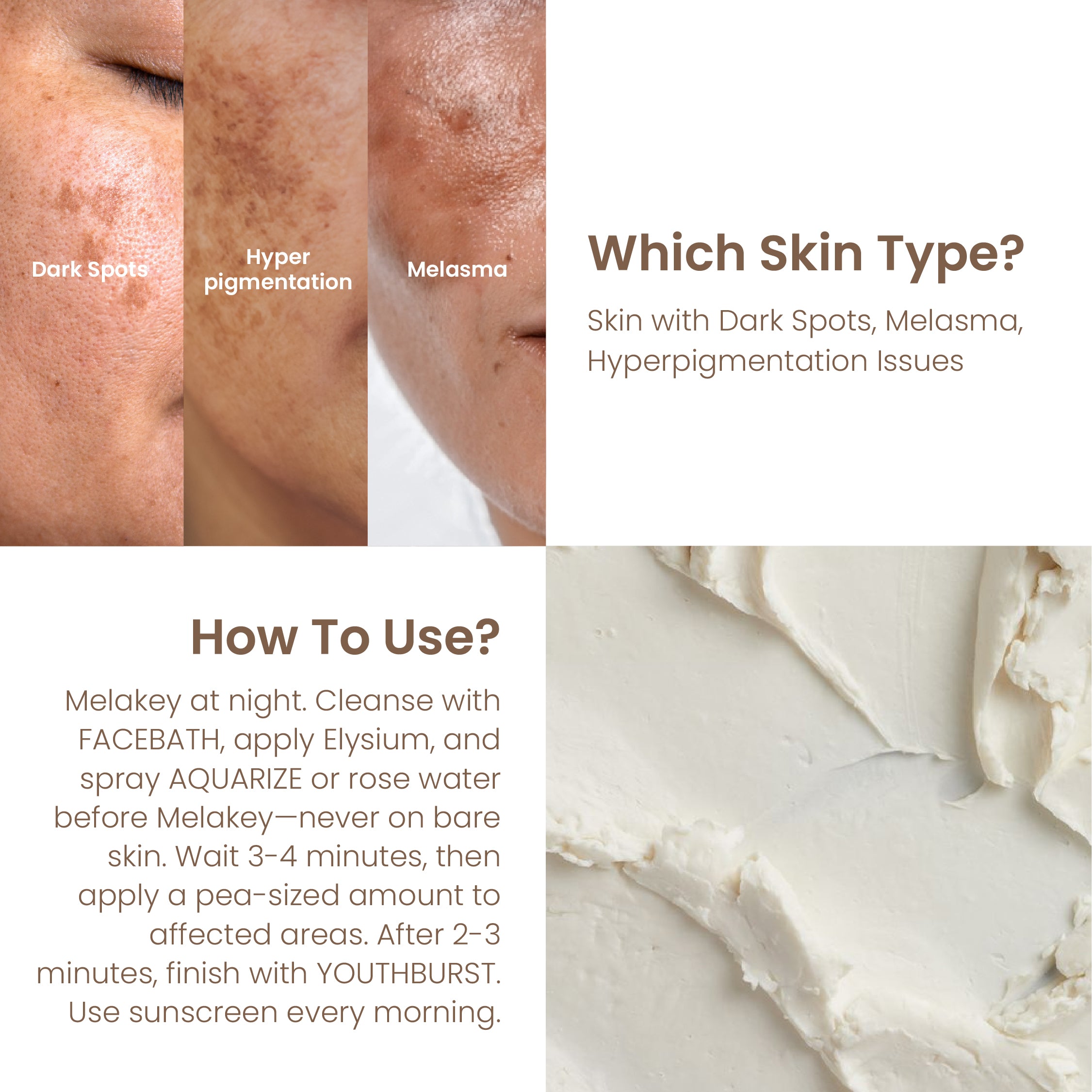 Melakey For Hyper Pigmentation Dark Spots | Dermatologist Tested | Azelaic Acid - For All Skin Types | 20g