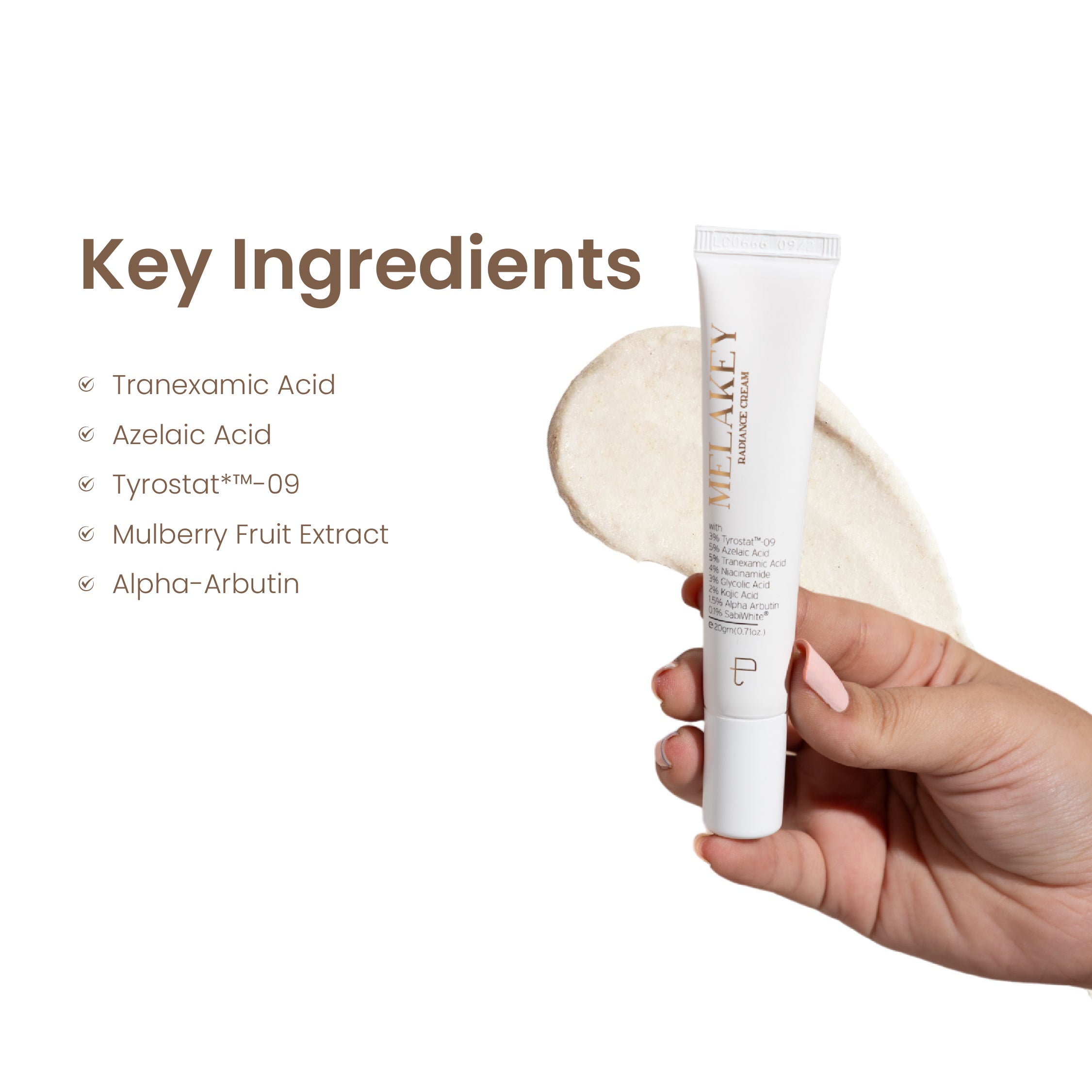 Melakey For Hyper Pigmentation Dark Spots | Dermatologist Tested | Azelaic Acid - For All Skin Types | 20g