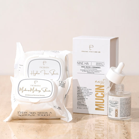 COMBO OF MUCIN MOIST, HYDRA FACIAL WIPES & MAKEUP MELTING WIPES