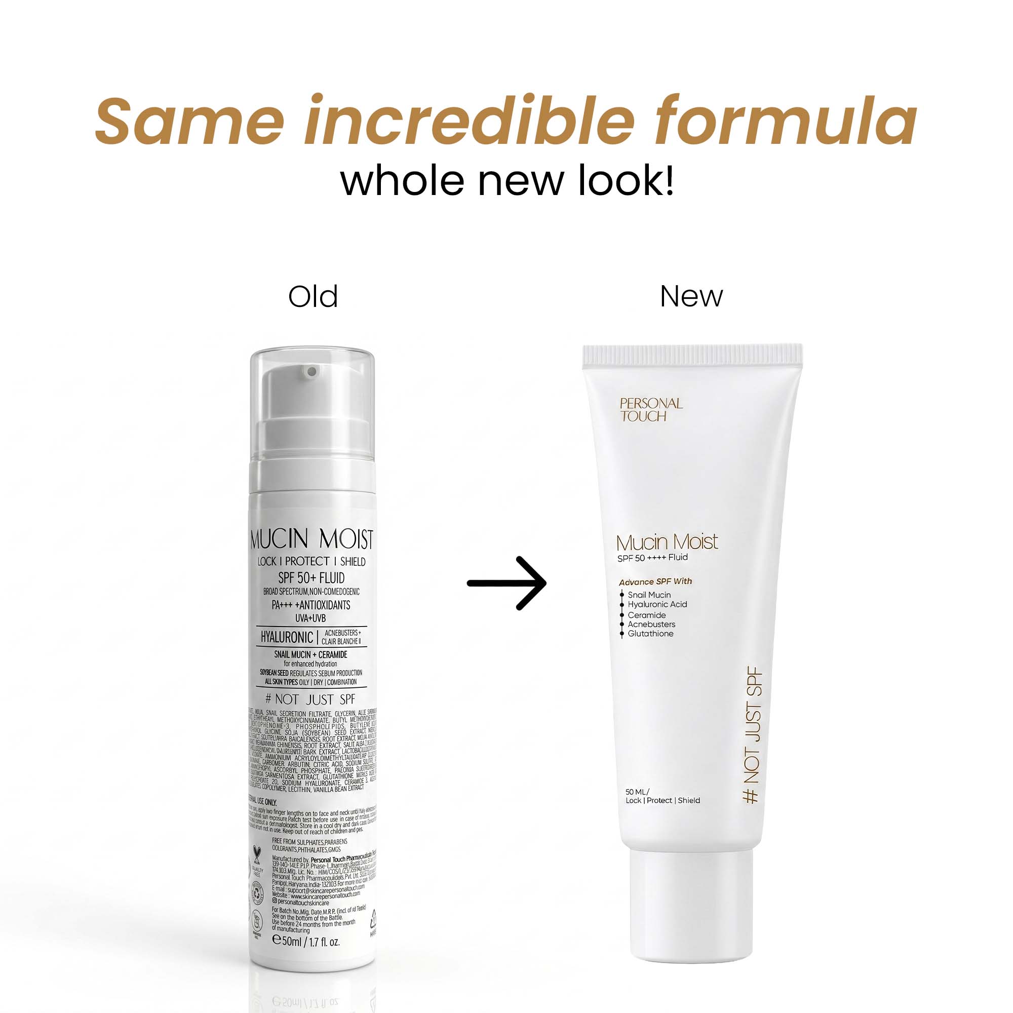 Mucin SPF 50+++ Sunscreen with Snail Mucin 50 g