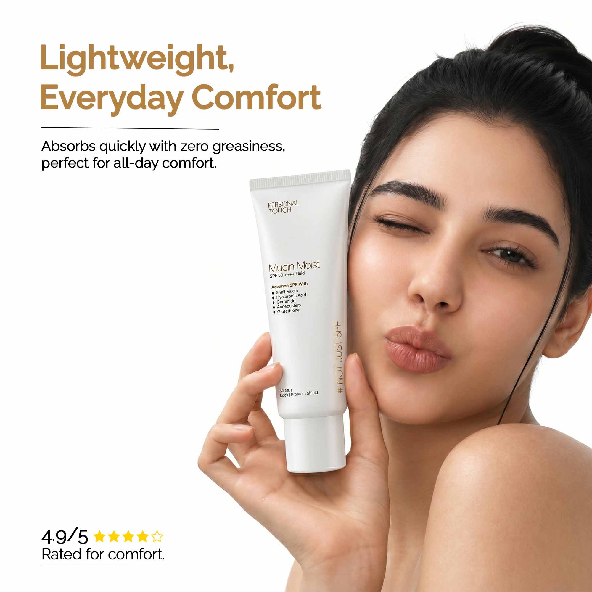 Mucin SPF 50+++ Sunscreen with Snail Mucin 50 g
