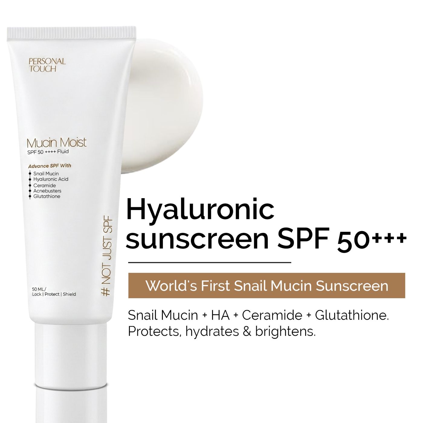 Mucin SPF 50+++ Sunscreen with Snail Mucin 50 g
