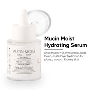 Mucin Hydrating Serum with Snail Mucin, Hyaluronic Acid & Ceramides 30 ml