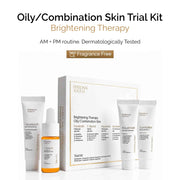 Brightening Therapy Trial Kit | for Oily & Combination Skin | Facewash + Serum + Moisturiser + Sunscreen