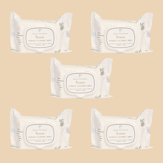 PACK OF 5 X INTISAFE WIPES (10 PACK)