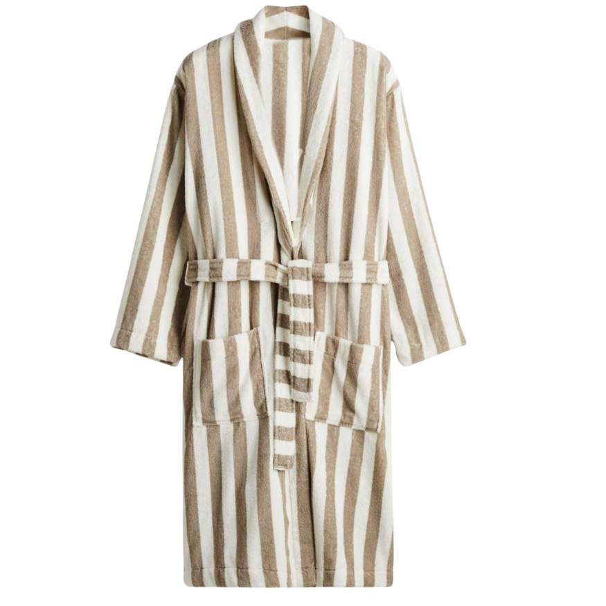 Feel Me Premium Microfiber Bathrobe - Ultra-Soft Quick-Dry Luxury Bath Robe Free Size Up to 4XL