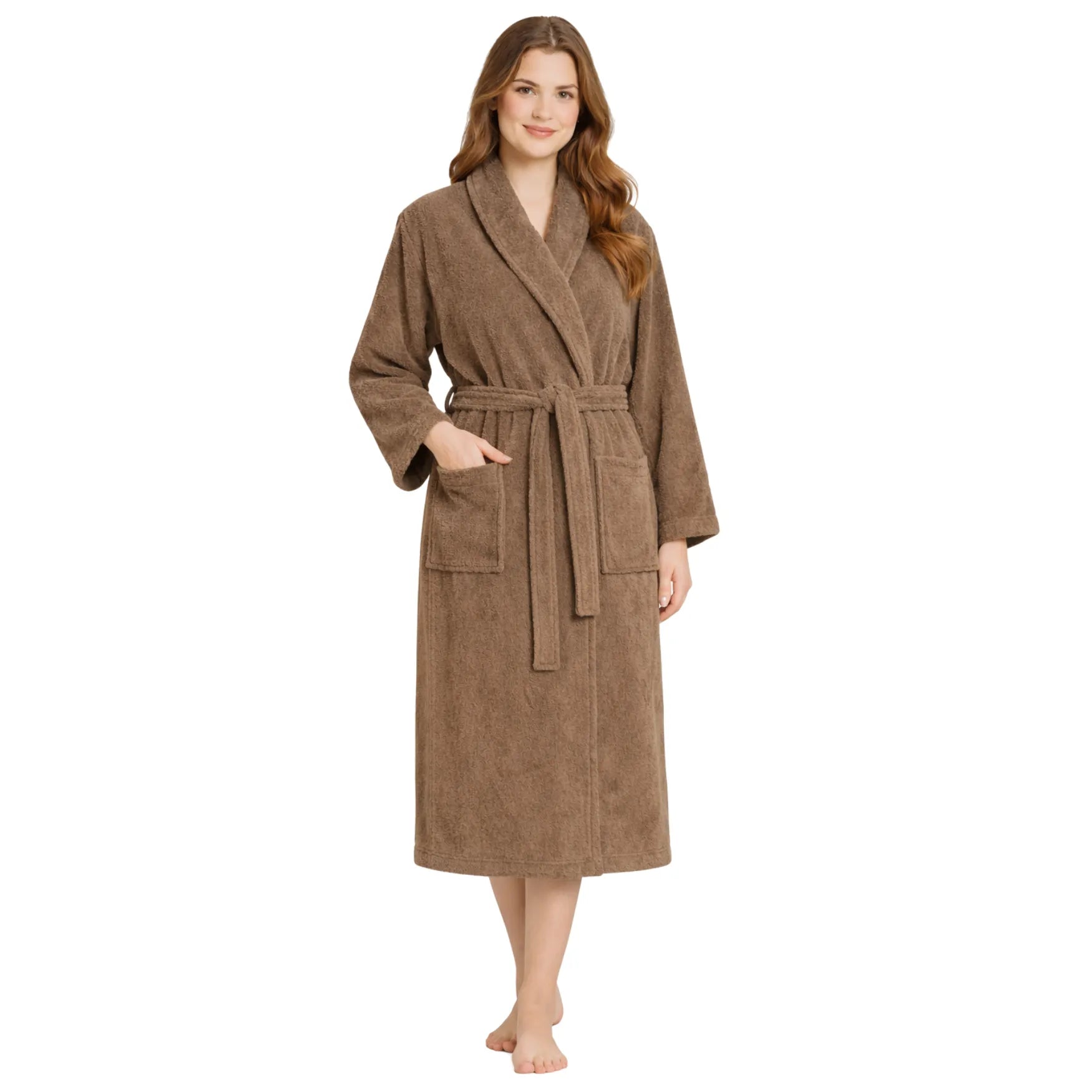 Feel Me Premium Microfiber Bathrobe - Ultra-Soft Quick-Dry Luxury Bath Robe