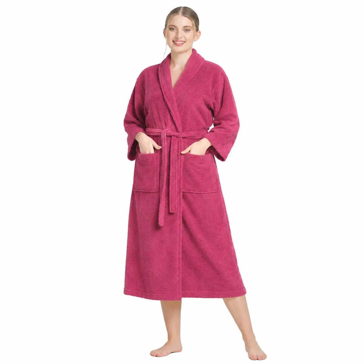 Feel Me Premium Microfiber Bathrobe - Ultra-Soft Quick-Dry Luxury Bath Robe