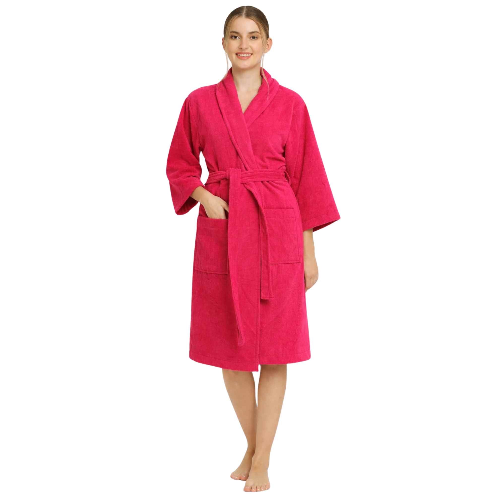 Feel Me Premium Microfiber Bathrobe - Ultra-Soft Quick-Dry Luxury Bath Robe