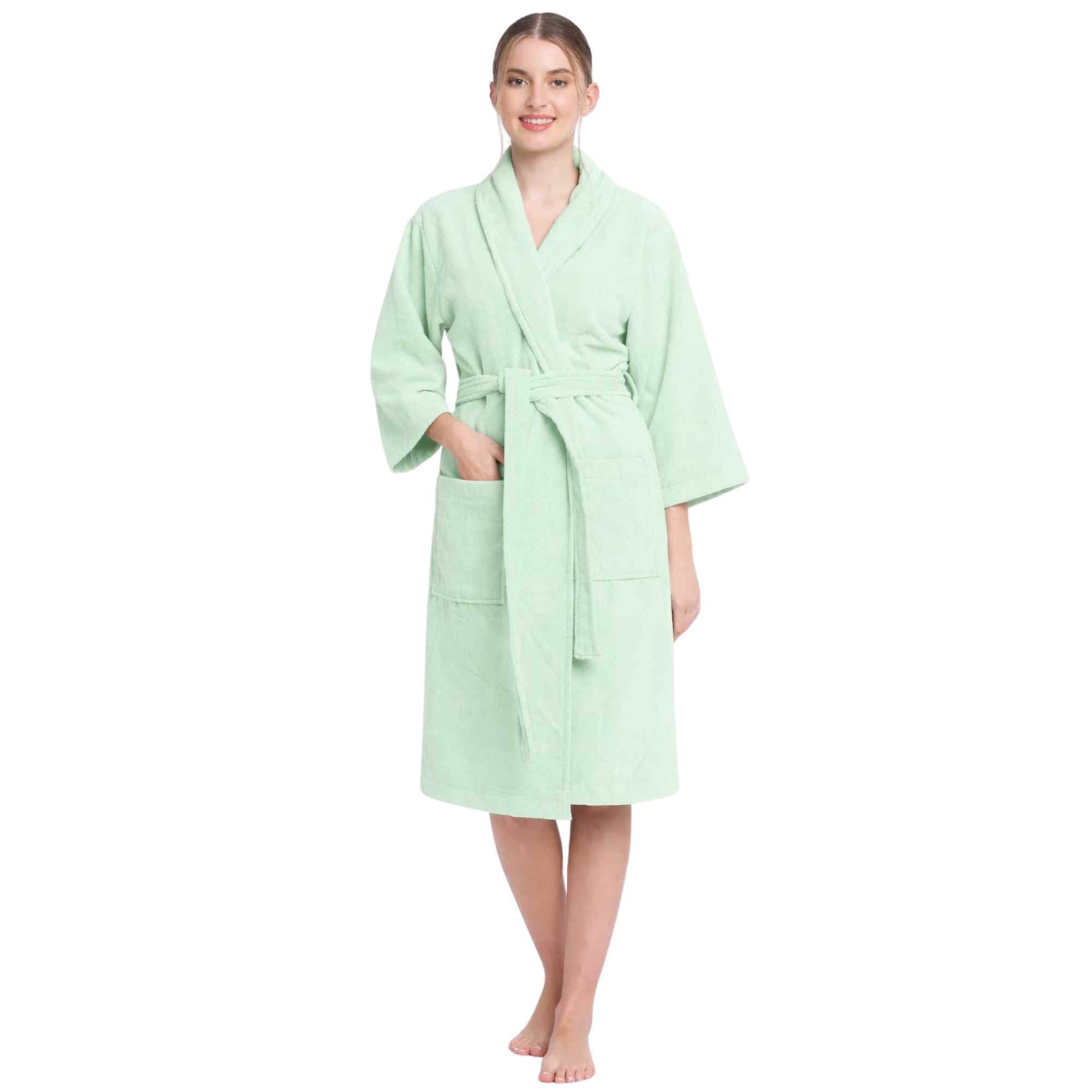 Feel Me Premium Microfiber Bathrobe - Ultra-Soft Quick-Dry Luxury Bath Robe