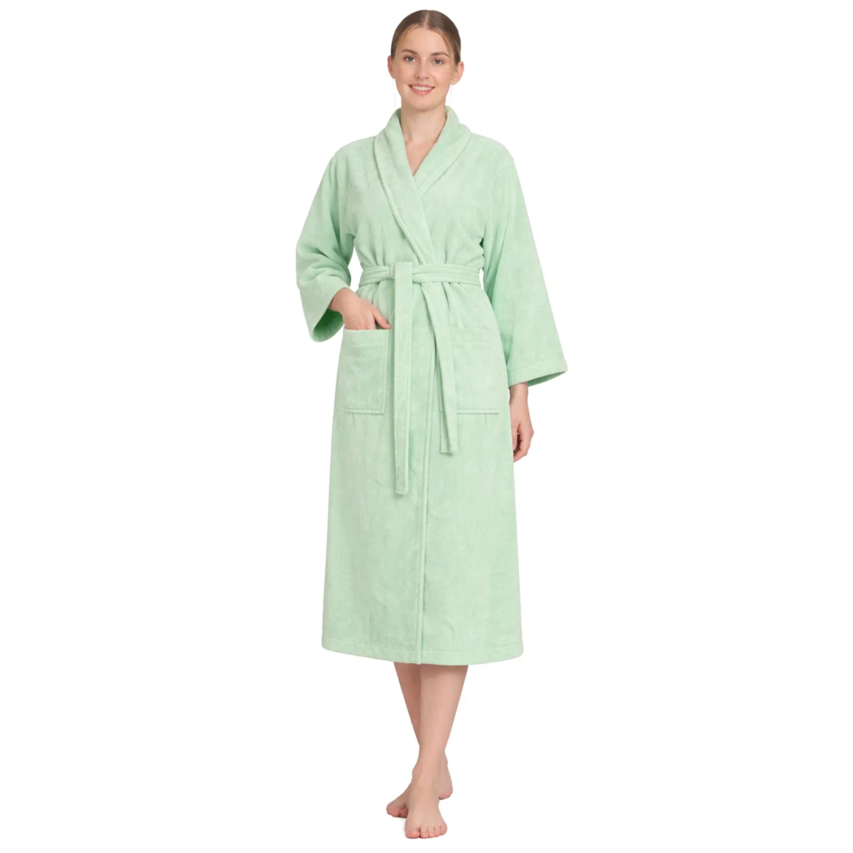 Feel Me Premium Microfiber Bathrobe - Ultra-Soft Quick-Dry Luxury Bath Robe