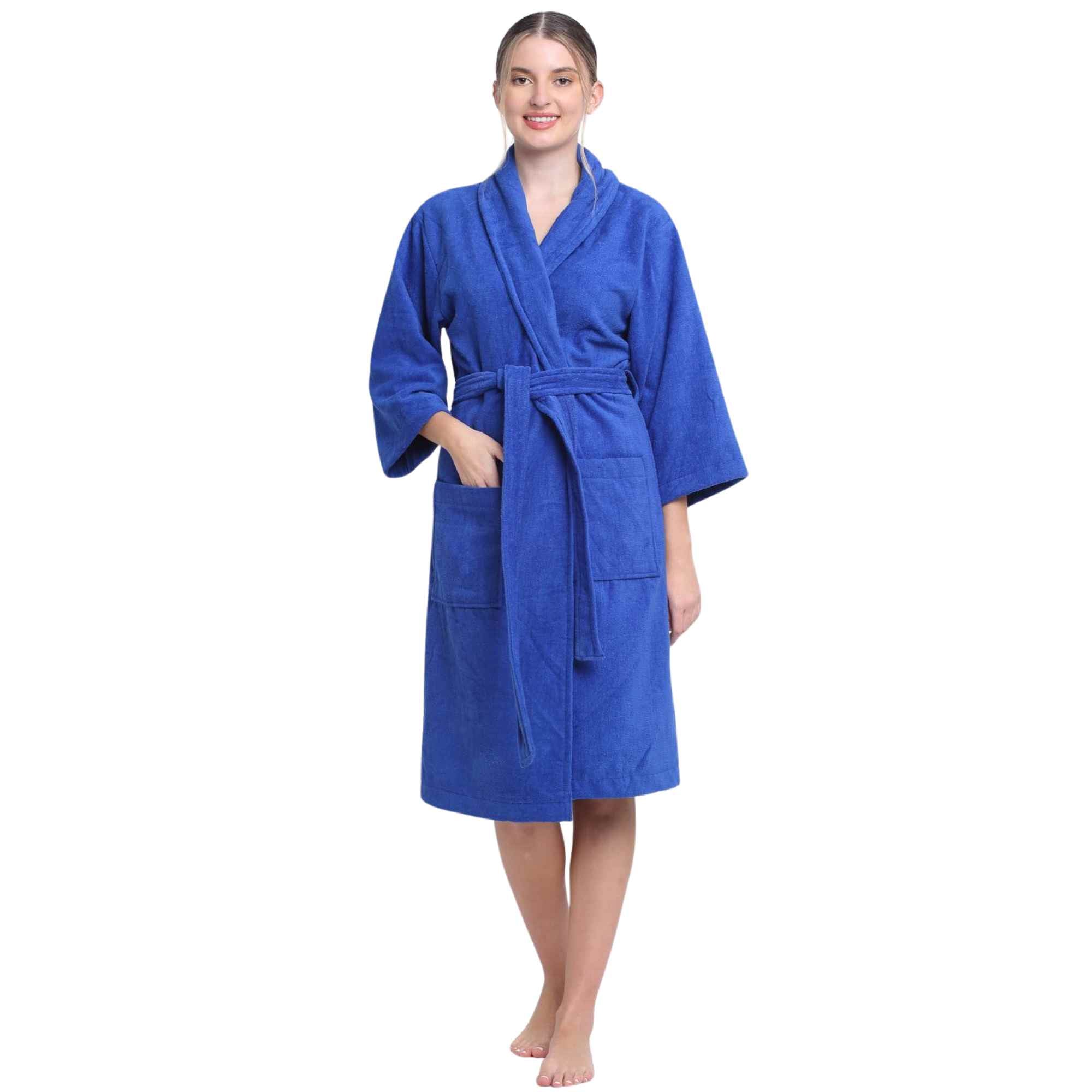 Feel Me Premium Microfiber Bathrobe - Ultra-Soft Quick-Dry Luxury Bath Robe