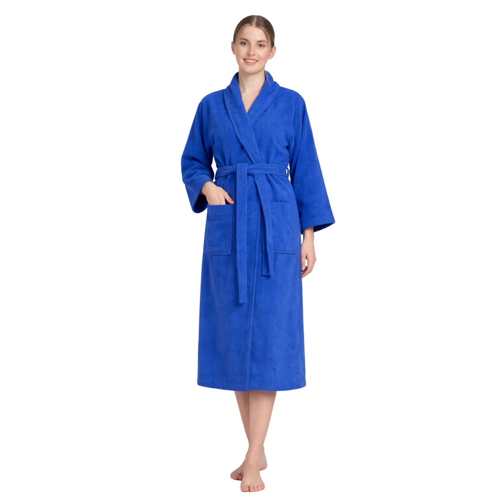 Feel Me Premium Microfiber Bathrobe - Ultra-Soft Quick-Dry Luxury Bath Robe
