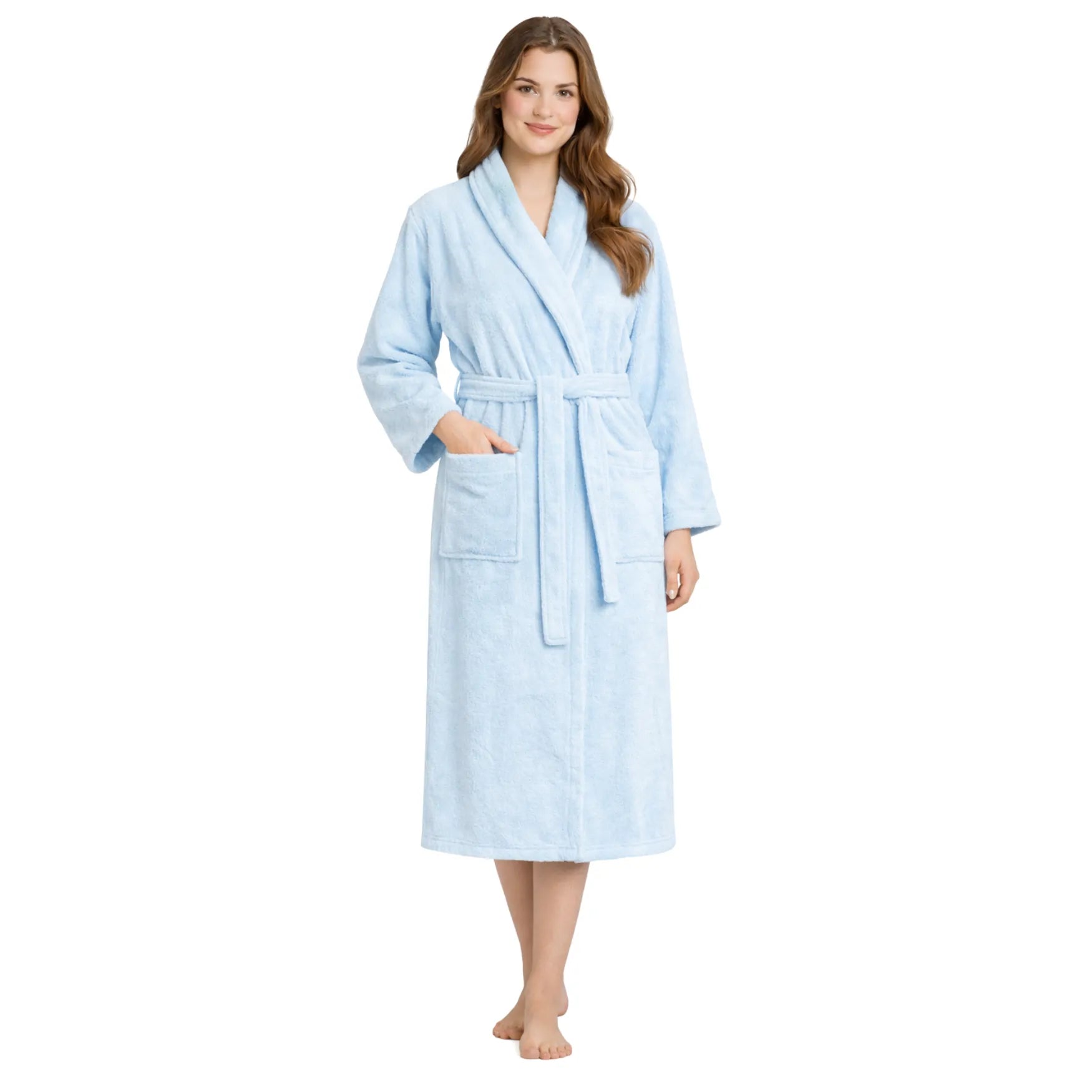Feel Me Premium Microfiber Bathrobe - Ultra-Soft Quick-Dry Luxury Bath Robe