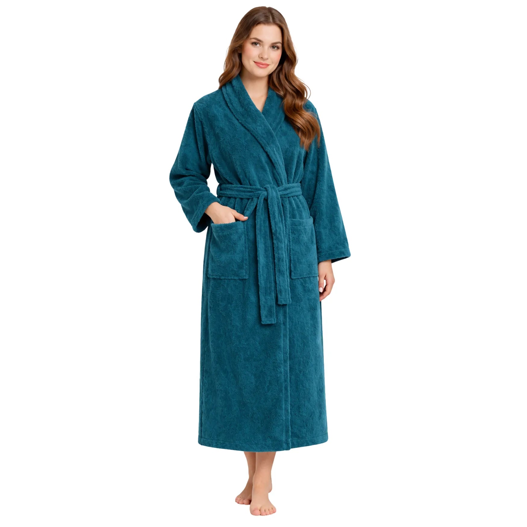Feel Me Premium Microfiber Bathrobe - Ultra-Soft Quick-Dry Luxury Bath Robe