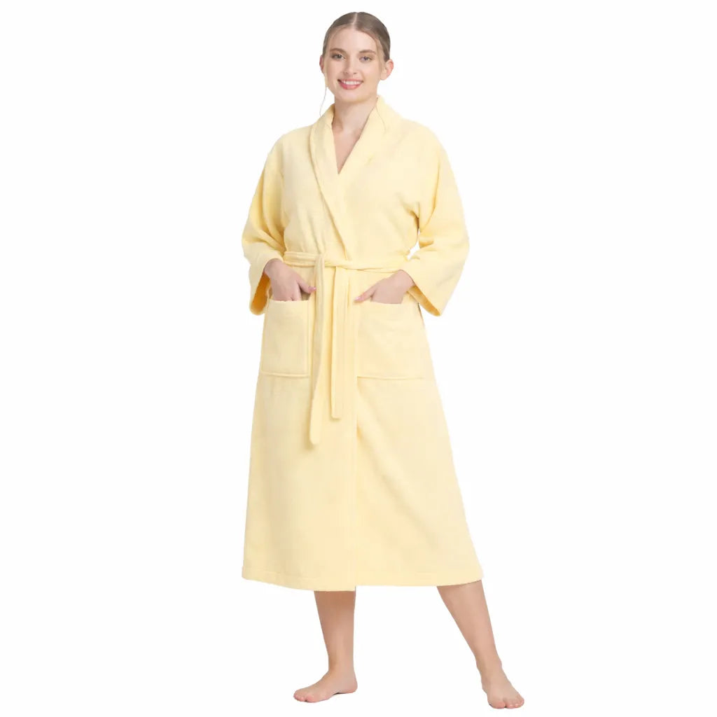 Feel Me Premium Microfiber Bathrobe - Ultra-Soft Quick-Dry Luxury Bath Robe