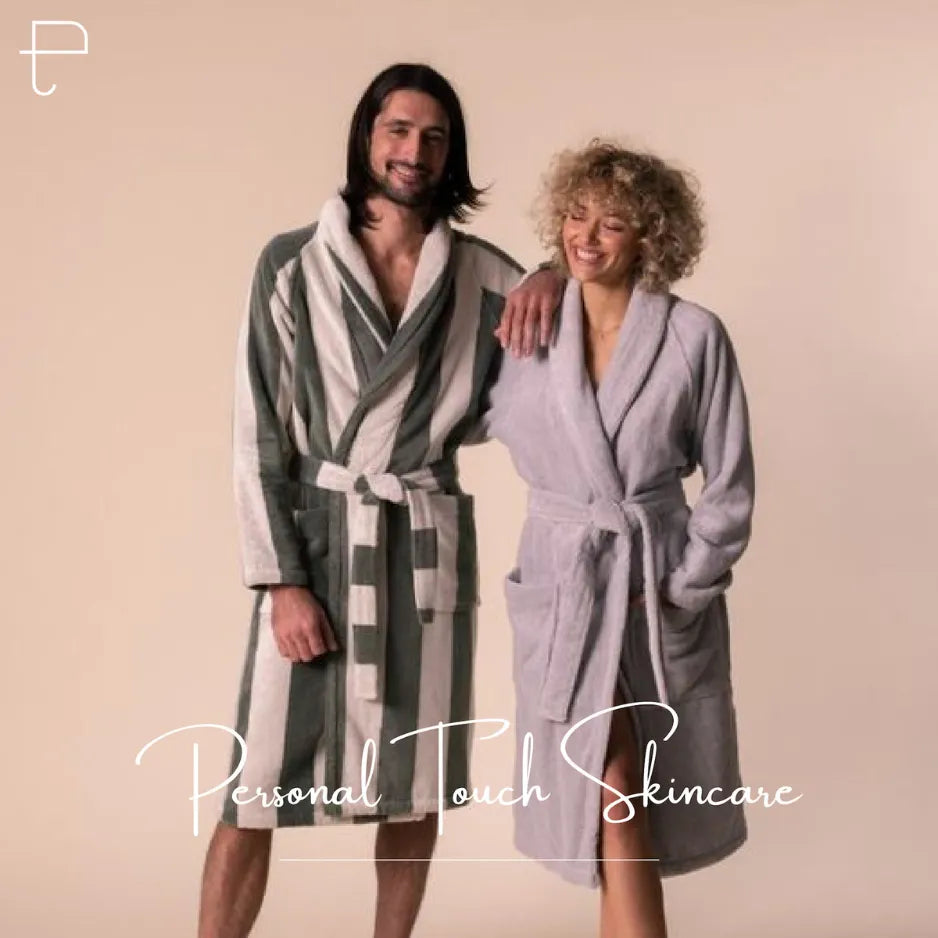 Feel Me Premium Microfiber Bathrobe - Ultra-Soft Quick-Dry Luxury Bath Robe Free Size Up to 4XL
