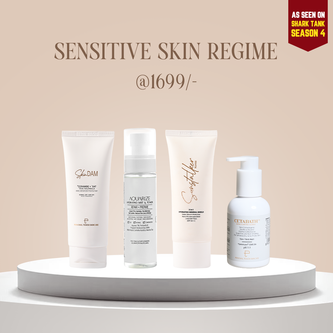 Sensitive Skin Regime Combo - Cetabath, Aquarize, Skindam & Sunstalker