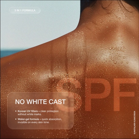 Sunstalker Korea 3-1 Water Based Moisturiser | Serum | Sunscreen SPF50+++ Suncat D 50g