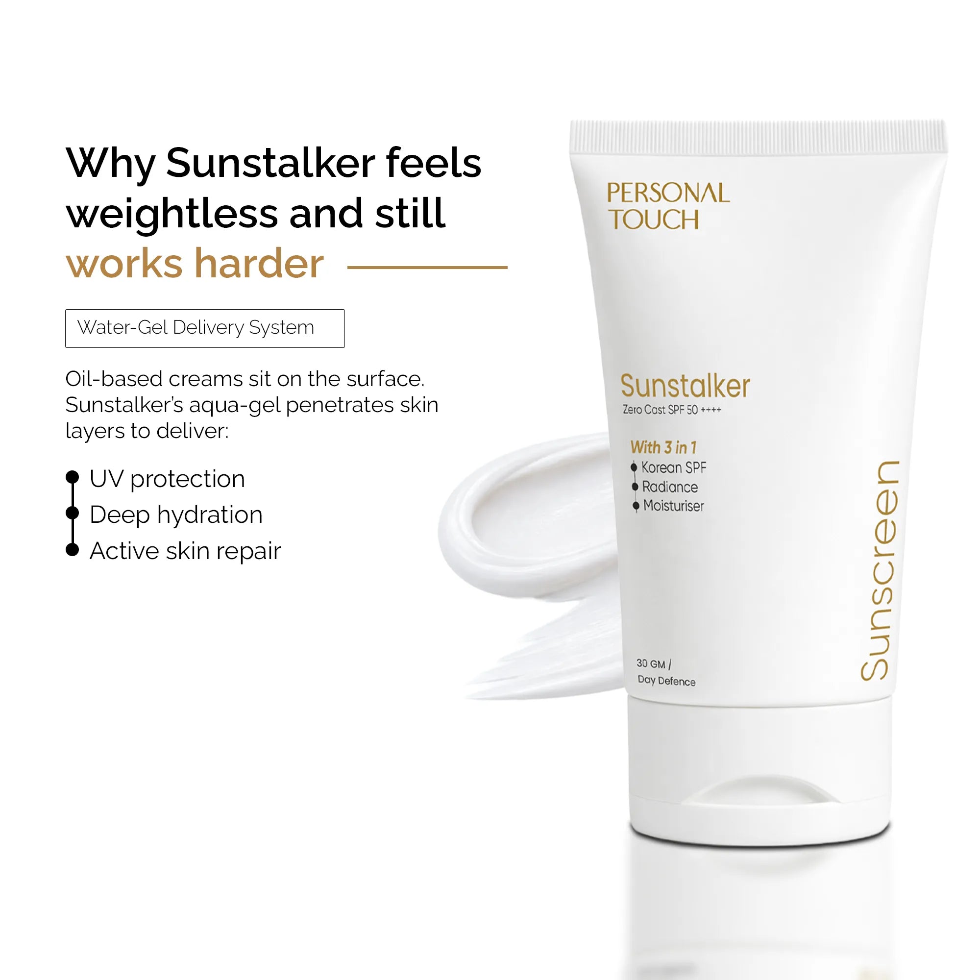 Sunstalker 3-in-1 Sunscreen with Moisturizer + Serum + SPF 50+++