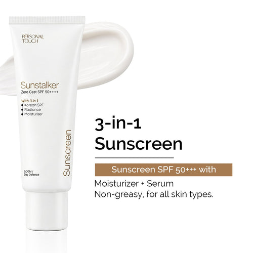 Sunstalker 3-in-1 Sunscreen SPF 50+++ with Moisturizer + Serum