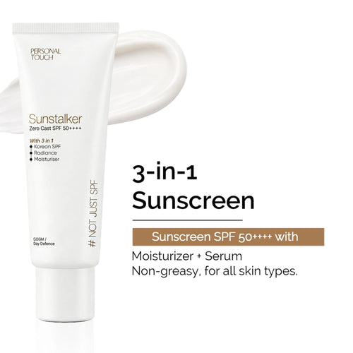 Sunstalker 3-in-1 Sunscreen SPF 50+++ with Moisturizer + Serum