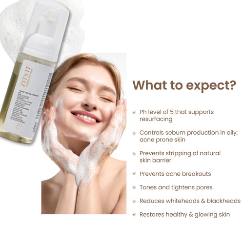 Zitsit Foaming Acne Face Wash with Glycolic & Salicylic Acid 50 ml