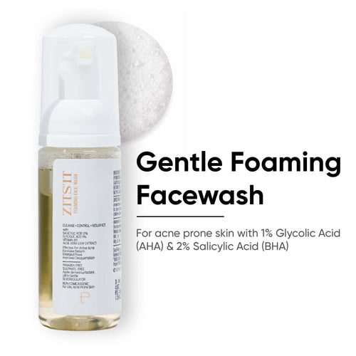 Zitsit Foaming Acne Face Wash with Glycolic & Salicylic Acid 50 ml
