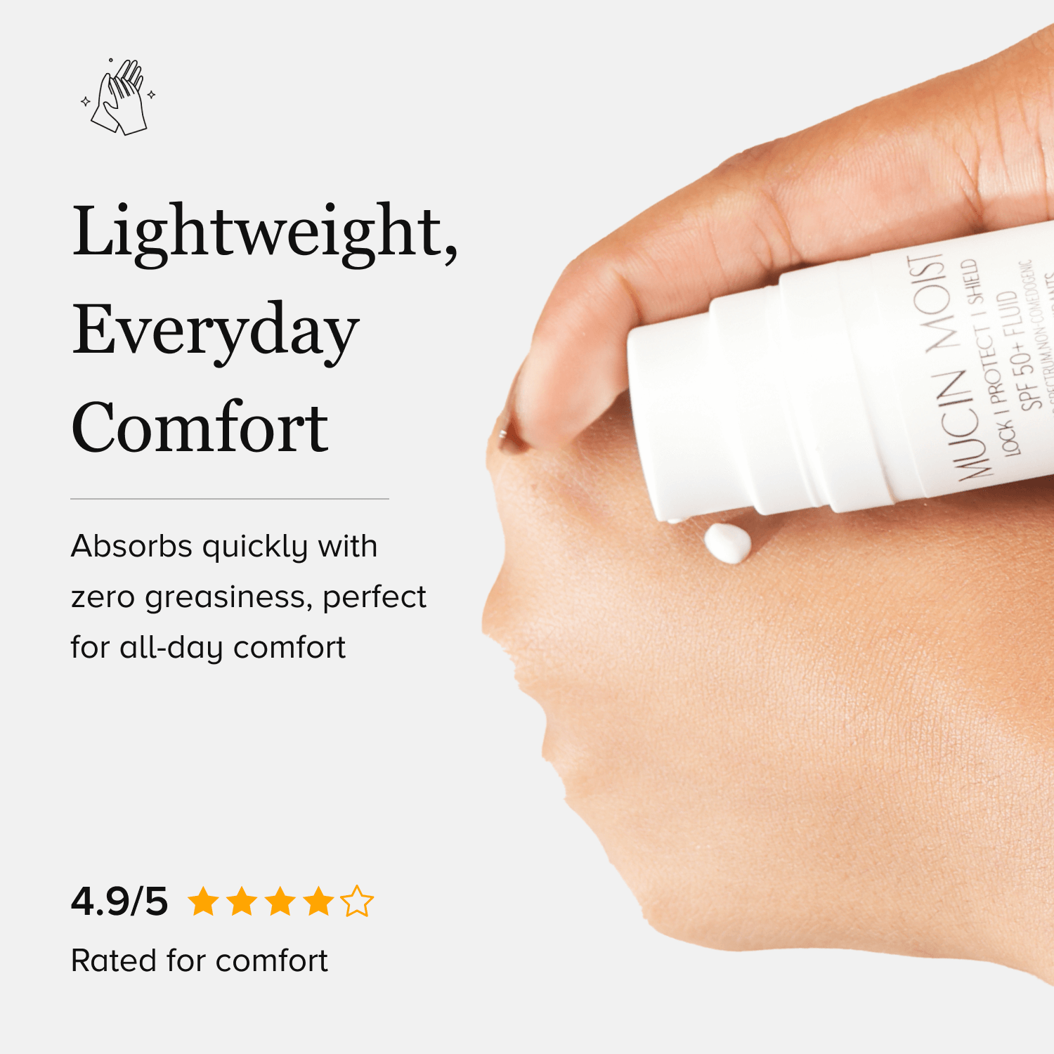 Mucin SPF 50+++ World’s First Snail Mucin Sunscreen Sweat & Water Resistant All Skin Types | 50g